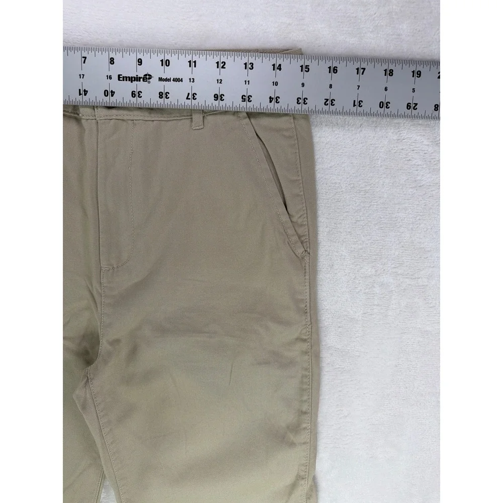 The Children's Place Chino Shorts Uniform Cotton Tan Boys Size 18 Slim 2pk
